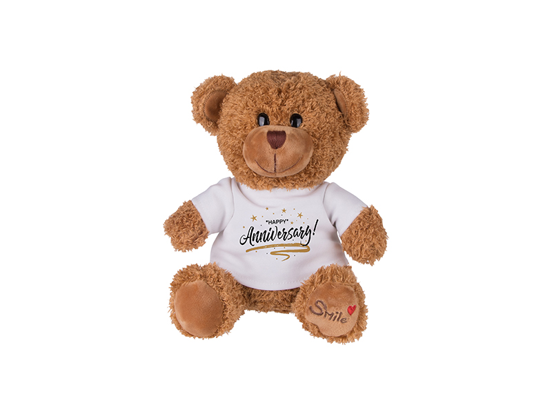 Bear, 23cm, With Blank T-Shirt