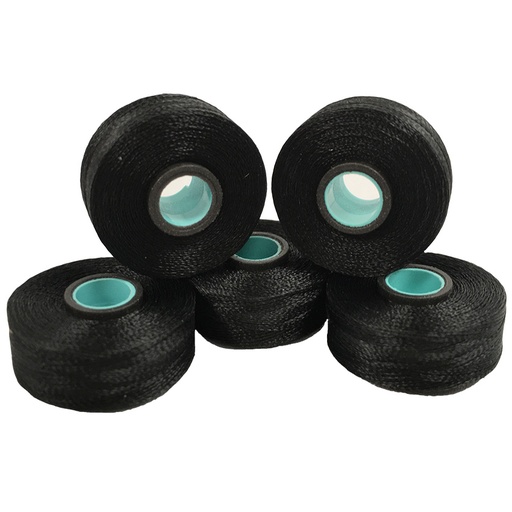 [PWB100LB] Pre-Wound Bobbins - Magnetic Unsided L Black 100x123M 