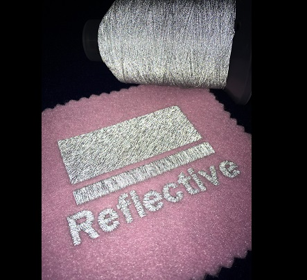 [REFLECT-T50] Reflective Thread No 20 1000m Silver Grey T50