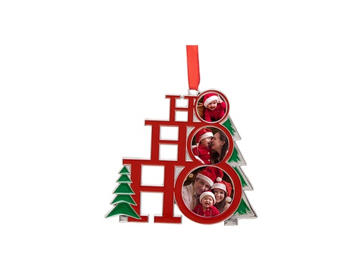 [SUBS4607] Tree Ornament - Ho, Ho, Ho,  - 3" Metal